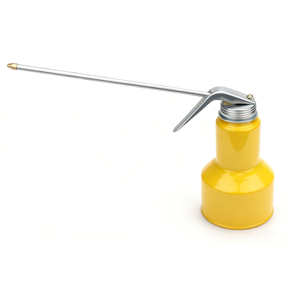 500ml high pressure metal oil can with long precision spout for automotive bicycle bearing lubrication