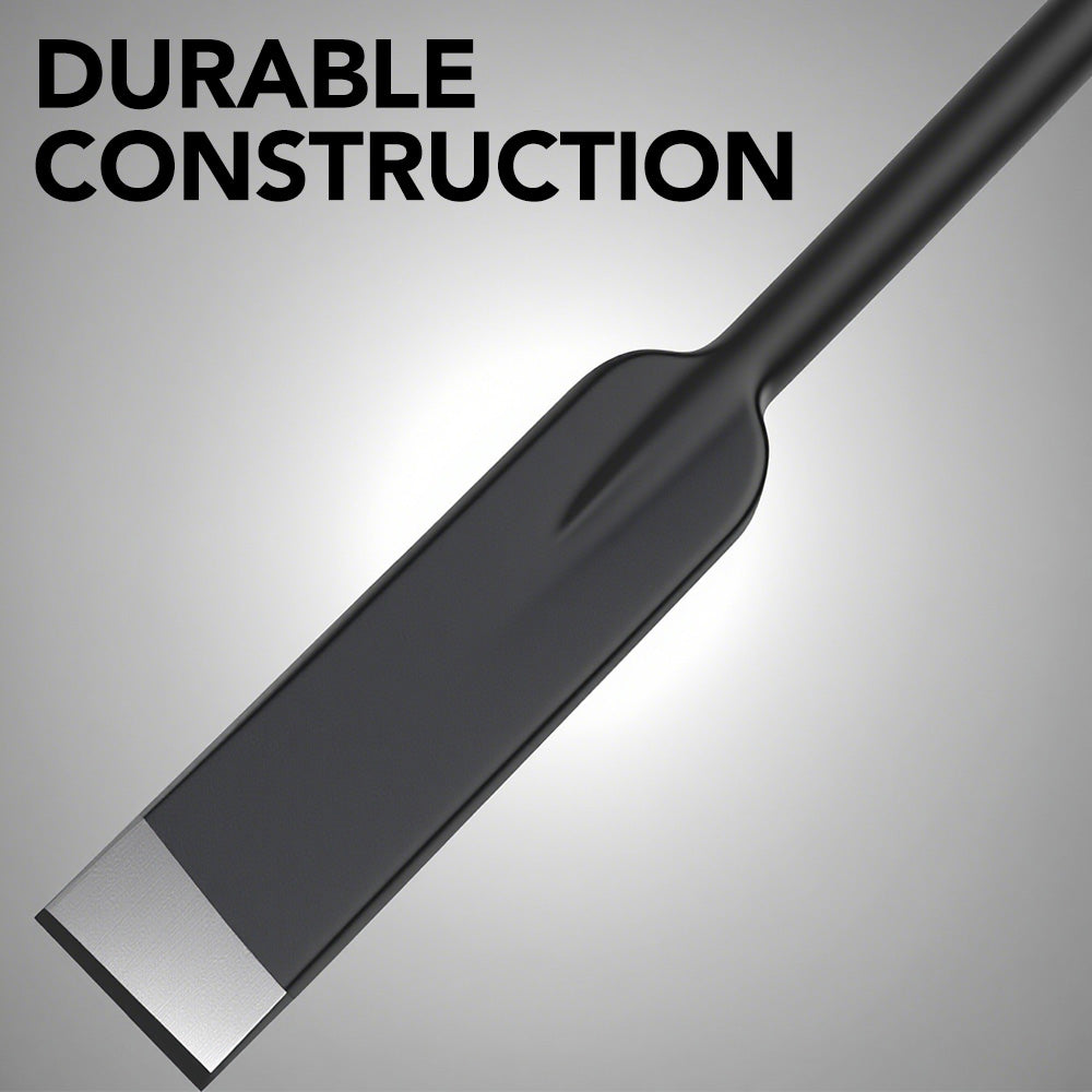 175cm heavy-duty extended crowbar with carbon steel construction and 6.4cm wide forged pry tip