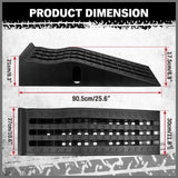 Heavy-Duty A Pair Car Ramps with Non-Slip Surface for Extra-Wide Tire - 5 Ton Capiticy