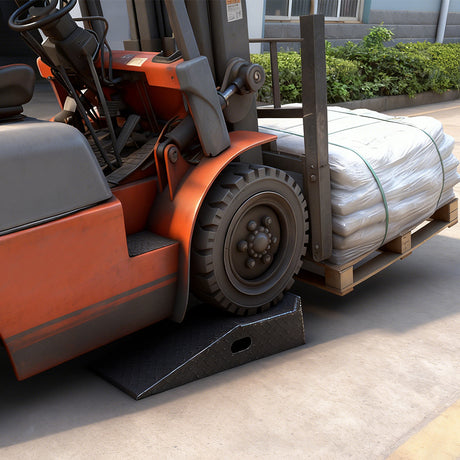heavy duty metal vehicle ramps 2 pack with 6500kg per ramp capacity, 94cm steel loading ramps, anti-slip diamond plate surface and side handles for cars, trucks, forklifts and warehouse service work