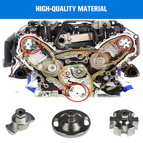 10-piece motorcycle crankshaft puller and separator tool kit for engine repair, includes adaptors and removal tools in blue carry case