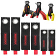 6 Pack Heavy Duty Hook and Loop Storage Straps with Metal Grommets for Extension Cords, Hoses, Tools and Garage Organization