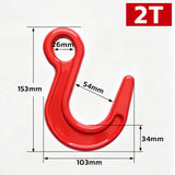 large opening eye hook with heavy-duty powder-coated finish for rigging, lifting, cargo securement and material handling