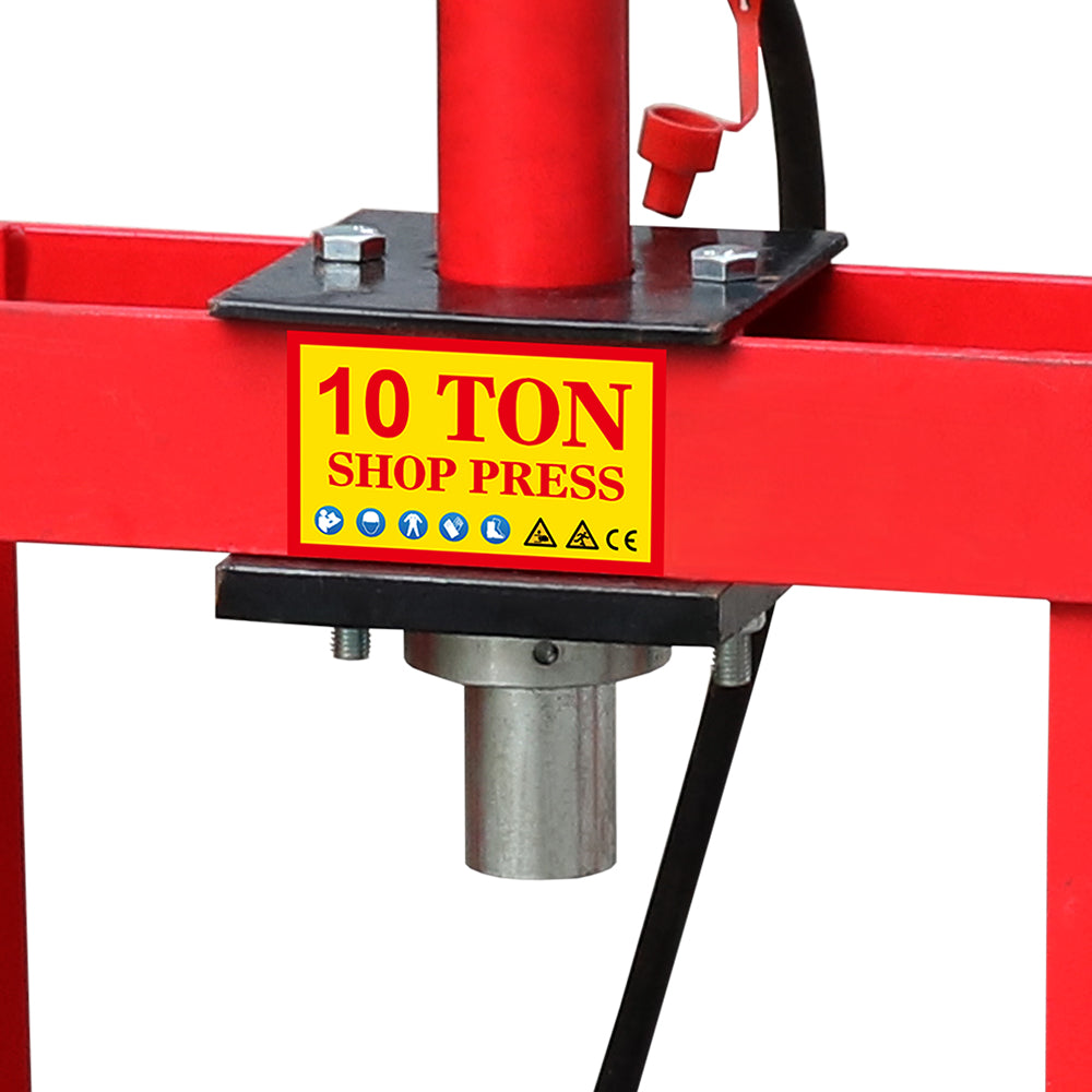10 Ton Hydraulic Shop Press for Garage and Workshop Metalworking