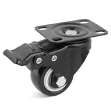 40mm and 50mm swivel caster wheels with brake and non-brake for furniture carts workbenches and storage trolleys