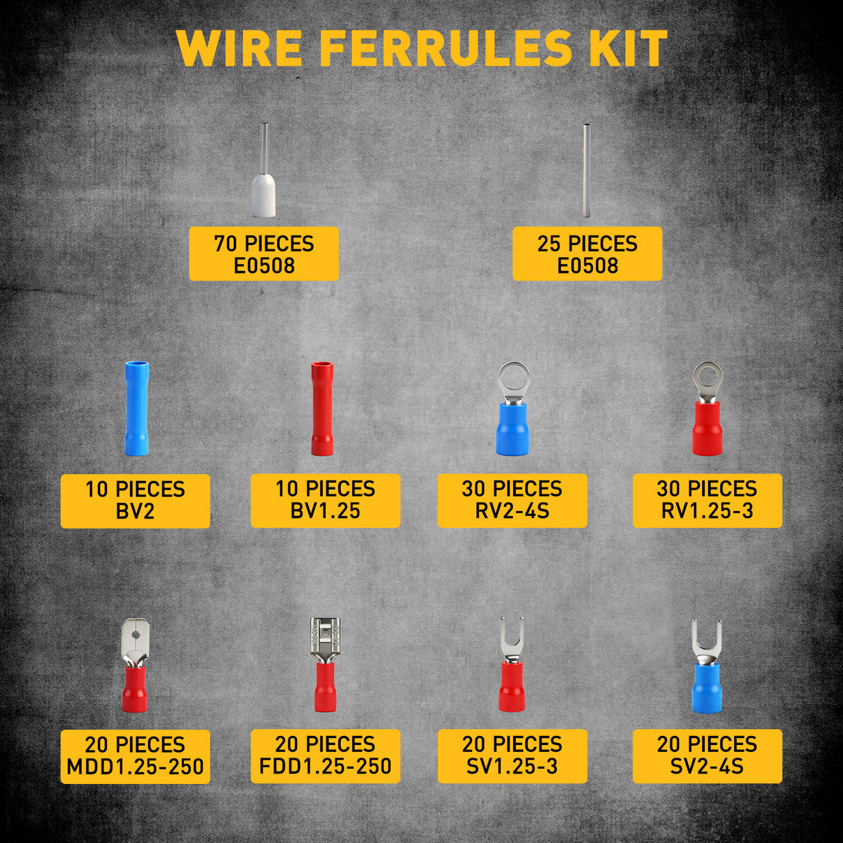 ELEAD 321-Piece Wire Crimping Tool Kit with Automatic Wire Stripper, Terminal Crimping Plier Set with Connectors & Cable Ties