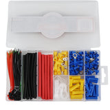 HORUSDY 308PCS electrical wire connector kit with crimp terminals heat shrink tubing cable ties and wire clamps for automotive wiring repair