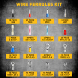 ELEAD ratcheting wire crimping tool kit with interchangeable jaws and terminal connectors assortment for electrical wiring repair