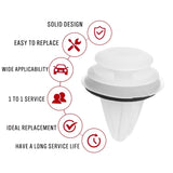 250pcs car door panel clips trim retainer fasteners 9mm push type automotive plastic clips with foam gasket replacement kit