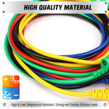 1.07m 4mm banana plug test lead set with flexible silicone wires for multimeter and circuit testing – 1000V 15A rated professional tool.