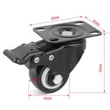 40mm and 50mm swivel caster wheels with brake and non-brake for furniture carts workbenches and storage trolleys