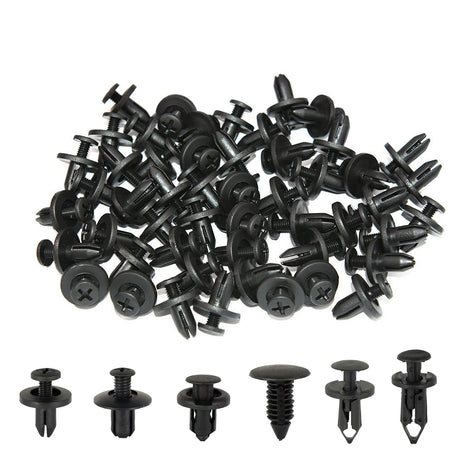 190pcs car retainer clips kit push type fasteners assortment automotive trim panel bumper door clips plastic rivets replacement set