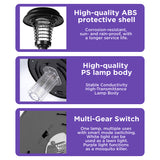 2 pack solar insect killer lamp outdoor UV mosquito zapper garden stake lights with dual lighting modes waterproof