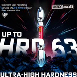 10-piece double-ended PH2 impact power bit set featuring magnetic S2 steel bits with dual torsion zones, HRC63 hardness, anti-cam-out design and storage case, available in 2.5 inch, 3.2 inch and 4.5 inch lengths for impact drivers and drills.
