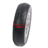 8-inch solid rubber replacement wheel with 15mm bearing bore for carts, trolleys and garden equipment