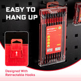10-piece 6-inch PH2 impact power bit set made from heat-treated S2 alloy steel with magnetic CNC-machined tips, extended torsion zones and a storage case for impact drivers, drills, woodworking and repair tasks.