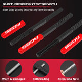3-piece thread repair file set with metric and inch thread chasers for restoring damaged threads on bolts, studs, screws and pipes
