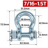 heavy duty bolt type bow shackle 0.5T-25T with nut and cotter pin for lifting, rigging, towing and industrial applications