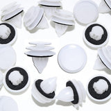 250pcs car door panel clips trim retainer fasteners 9mm push type automotive plastic clips with foam gasket replacement kit