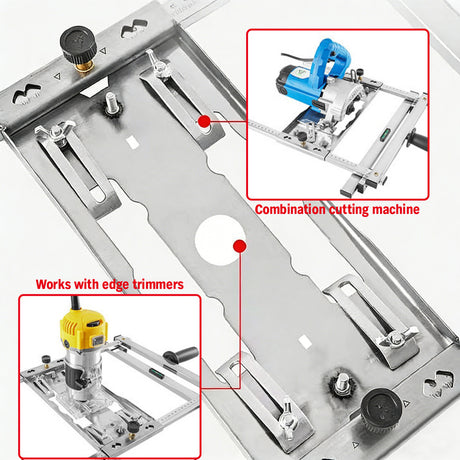 stainless steel panel cutter guide with adjustable 0-75cm cutting range for 4-5 inch and 7 inch cutters and trimmers