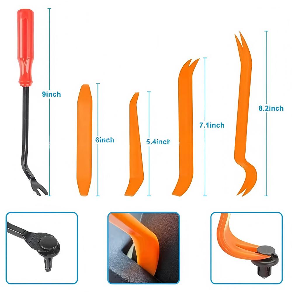 Car retainer clips kit 1240PCS with 32 sizes, fastener removal tools, cable ties and sponge pads for automotive panel and bumper repair.