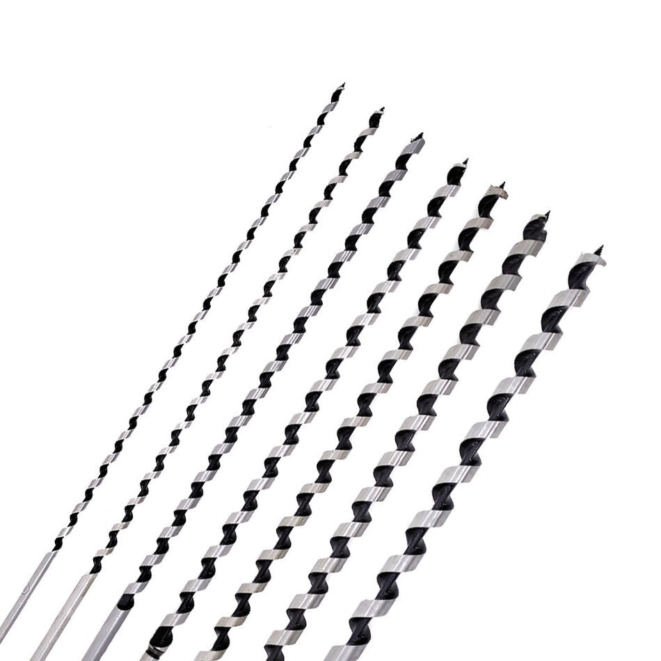 Durable 28-Size Auger Drill Bit Set, Carbon Steel, Ideal for Woodworking