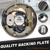 10 Inch Trailer Electric Brake, Heavy Duty Braking System for Trailers by HORUSDY