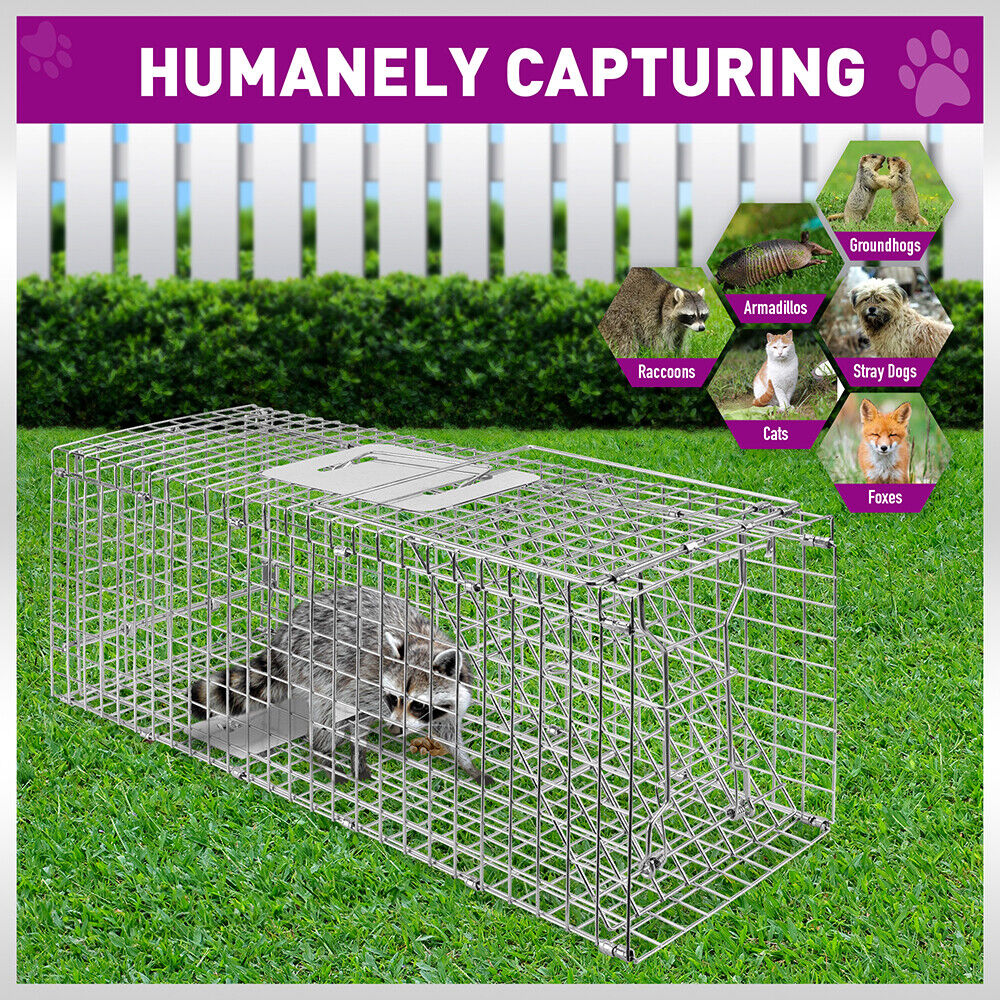 HORUSDY Humane Possum Feral Cage Cat Rabbit Bird Animal Trap Hare Fox Live Catch