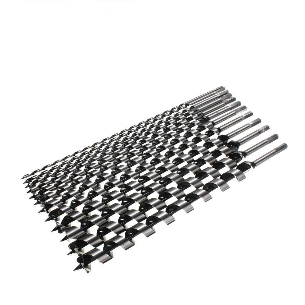 Durable 28-Size Auger Drill Bit Set, Carbon Steel, Ideal for Woodworking