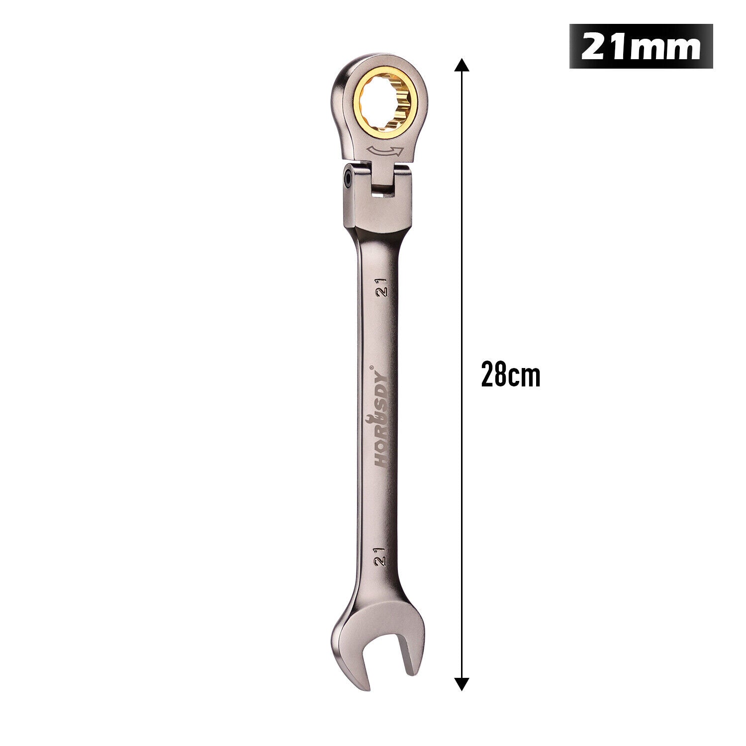 HORUSDY 6-32MM Ratchet Spanner Set with Flexible Head for Versatile Use