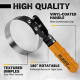 ELEAD 9-Piece Oil Filter Wrench Set - Anti-Corrosion, High Strength, Convenient Storage