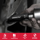 SEDY 71-piece SAE and metric impact socket set with Cr-V steel, swivel sockets, extensions, and durable red carry case for mechanics and automotive work.