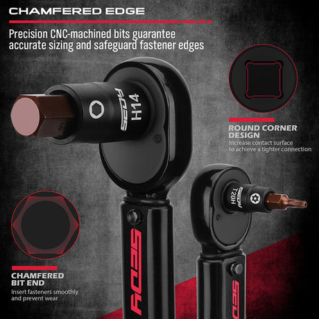SEDY 39-Piece Torx & Hex Bit Master Impact Socket Set with S2 Alloy Steel for Automotive and Machine Repair