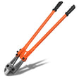 36 inch bolt cutter with CR-V steel jaws and non-slip handles for cutting rods, chains, fences and padlocks