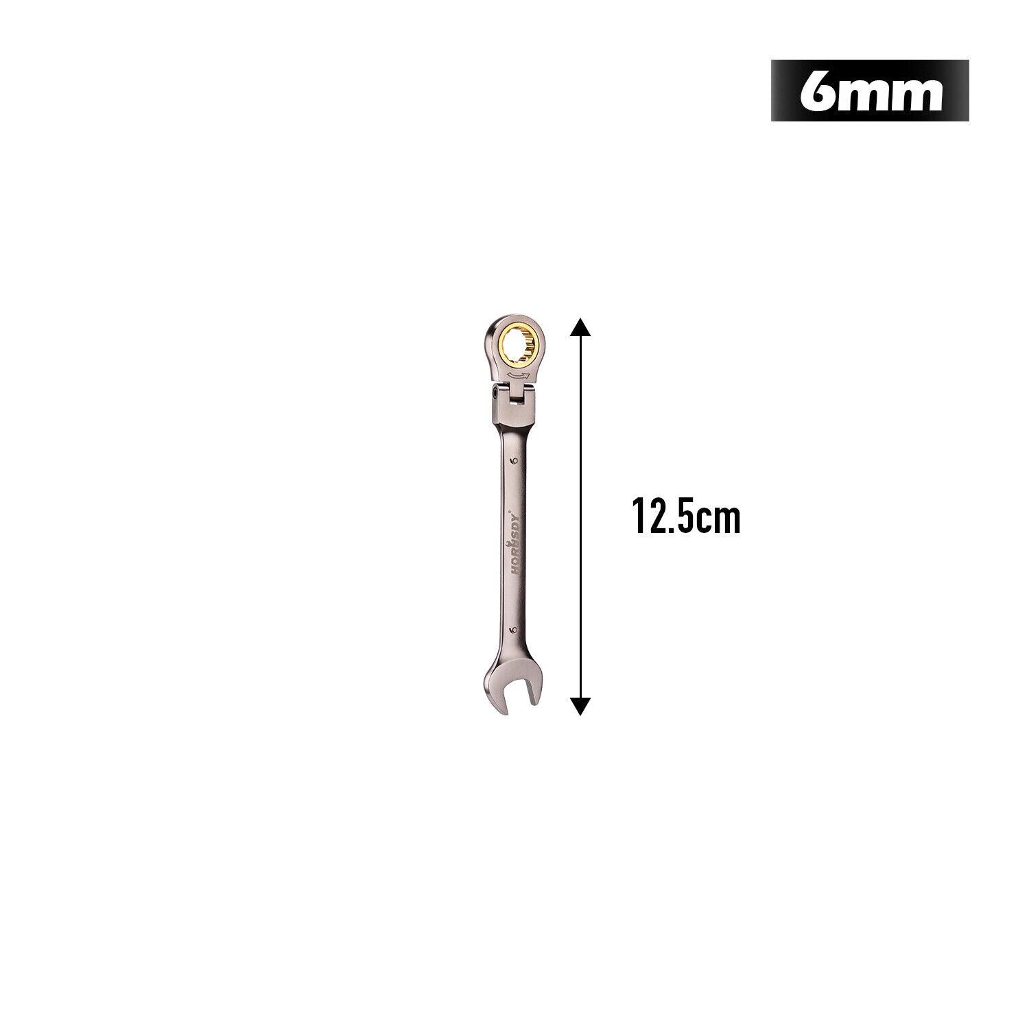 HORUSDY 6-32MM Ratchet Spanner Set with Flexible Head for Versatile Use