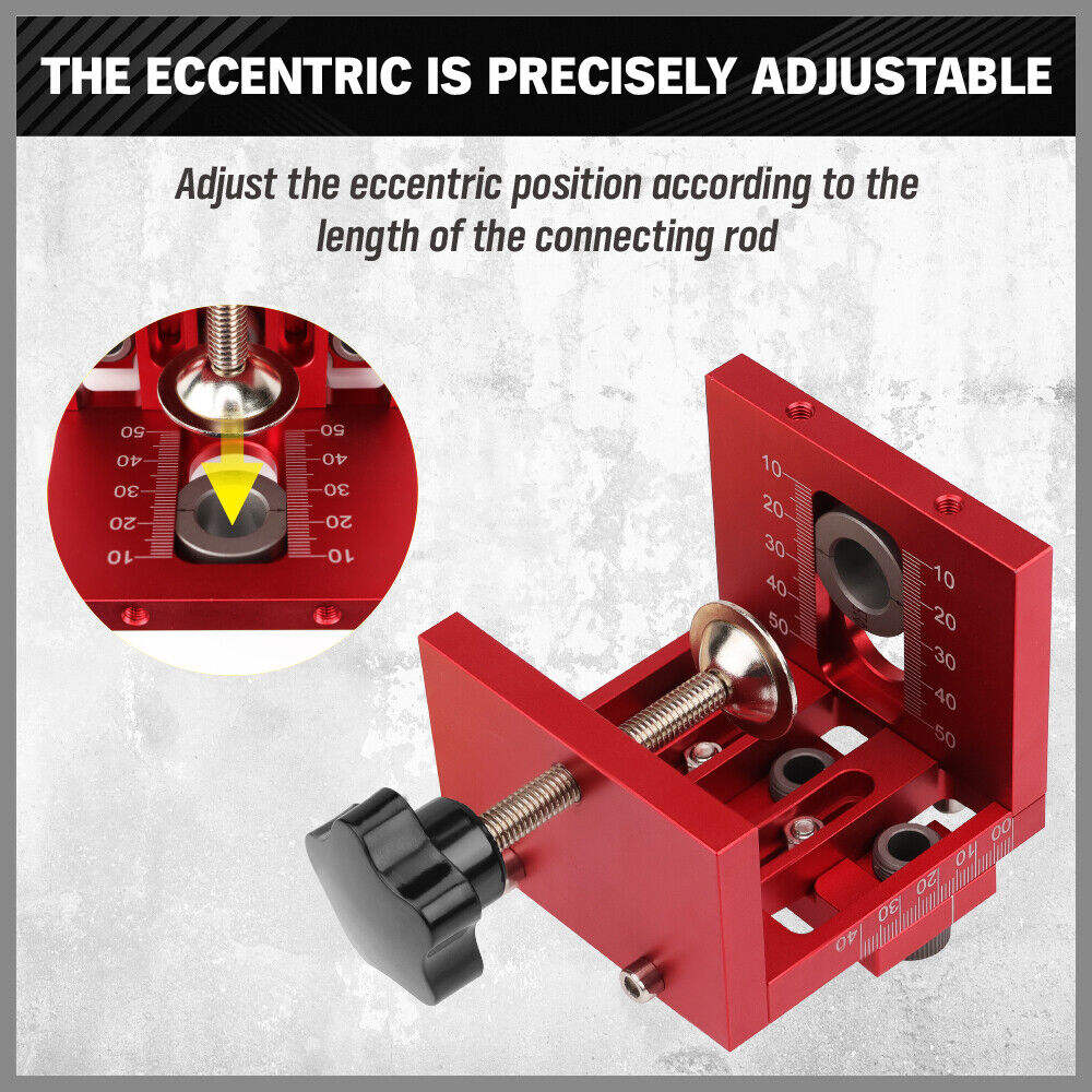 HORUSDY Wood Dowel Punch Locator Tool Adjustable Doweling Jig Pocket Hole Drill