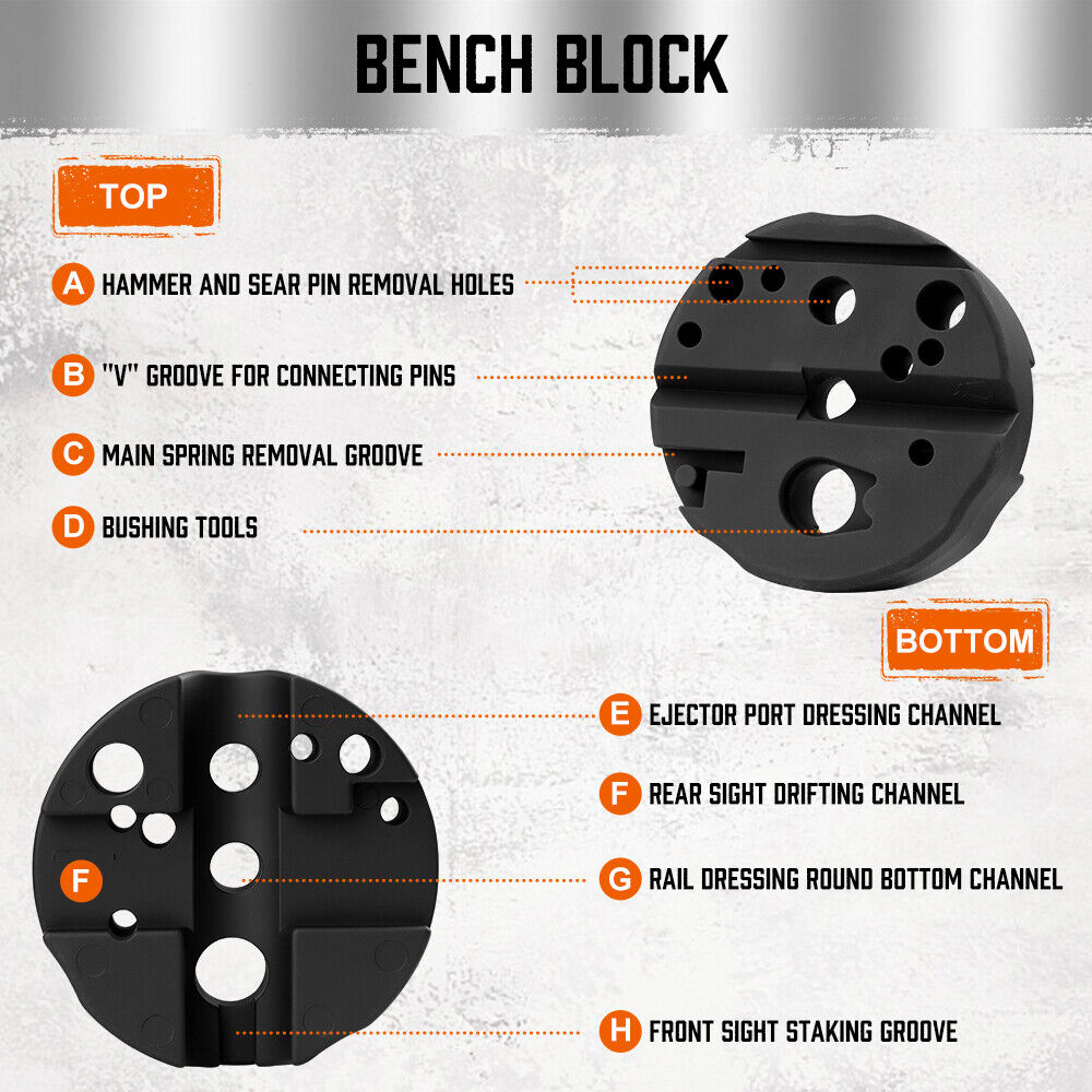 23 Pieces Hammer Punch Set & Bench Block - Comprehensive Tool Kit