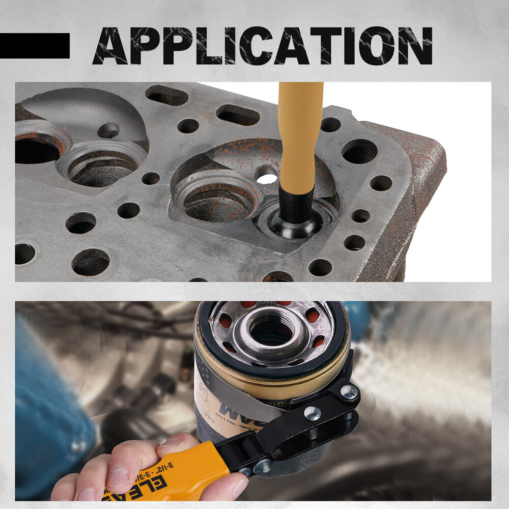 ELEAD 9-Piece Oil Filter Wrench Set - Anti-Corrosion, High Strength, Convenient Storage