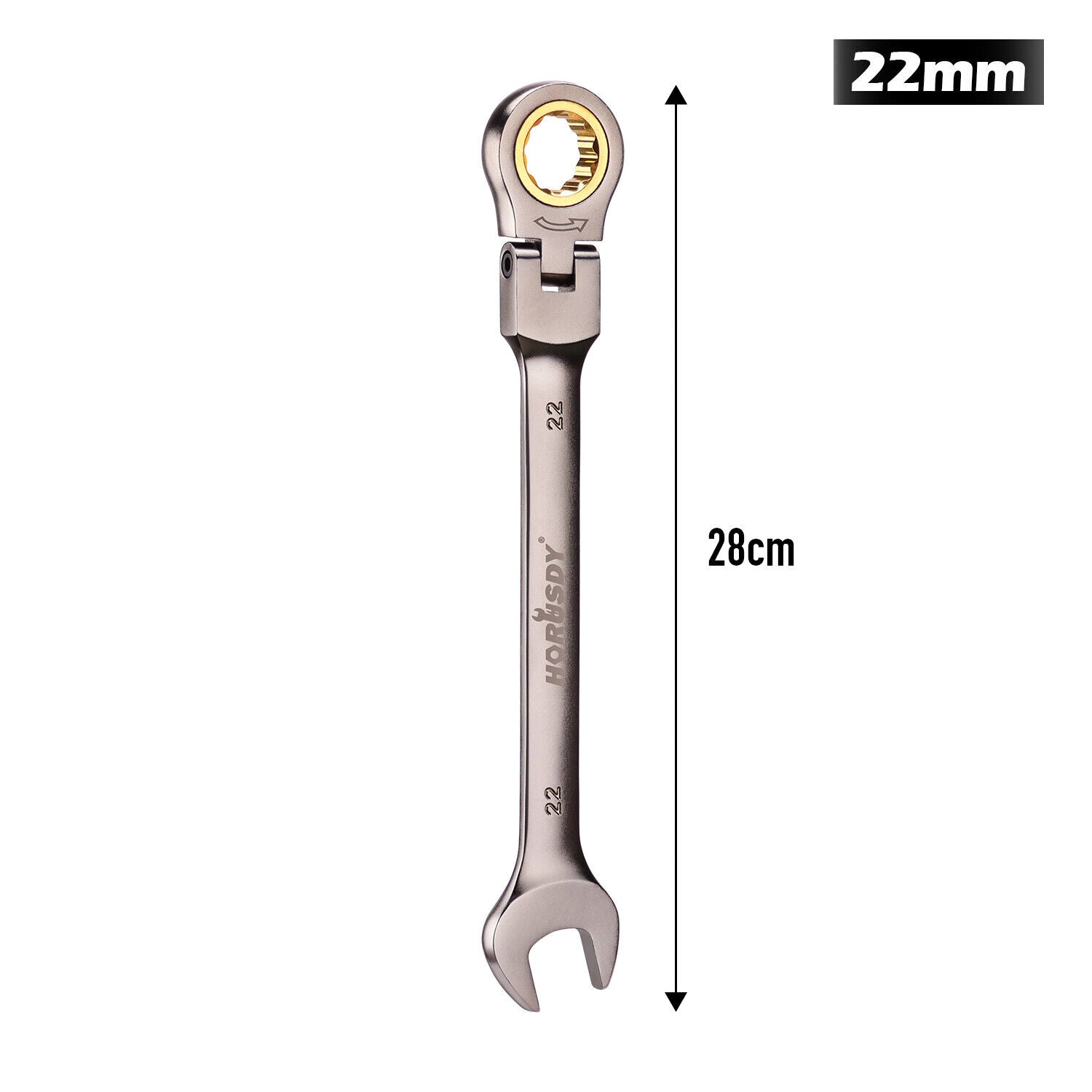 HORUSDY 6-32MM Ratchet Spanner Set with Flexible Head for Versatile Use