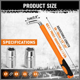 Adjustable telescopic wheel wrench set for car tire repair & industrial use - HORUSDY Professional Tools Australia