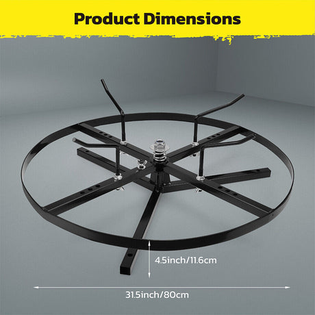 Wire spinner with 360° rotation, adjustable arms for varying coil diameters (33cm to 57cm), and 440 lbs weight capacity. Durable and stable for wire management.