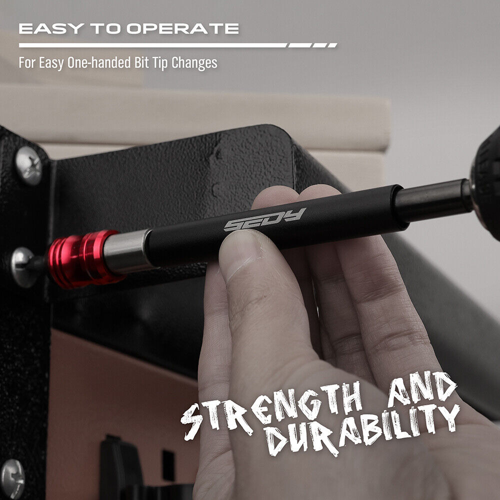 CRILL Professional Magnetic Bit Holder with Quick-Release Design and Durable CR-V Steel