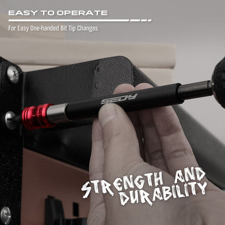 CRILL Professional Magnetic Bit Holder with Quick-Release Design and Durable CR-V Steel