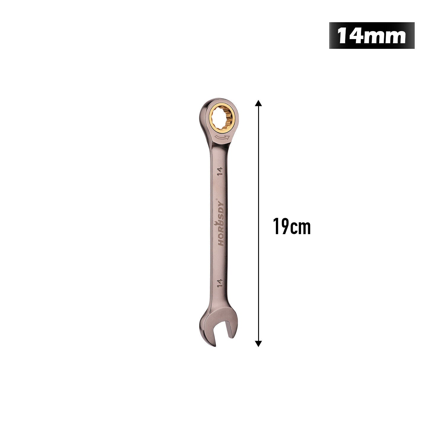 HORUSDY 6-32MM Ratchet Spanner Nickel Plating Ratcheting Spanners Metric Wrench