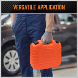 Horsdsy 24-piece hole saw kit with high carbon steel blades, including various sizes for wood, drywall, and PVC cutting, stored in a durable carrying case.