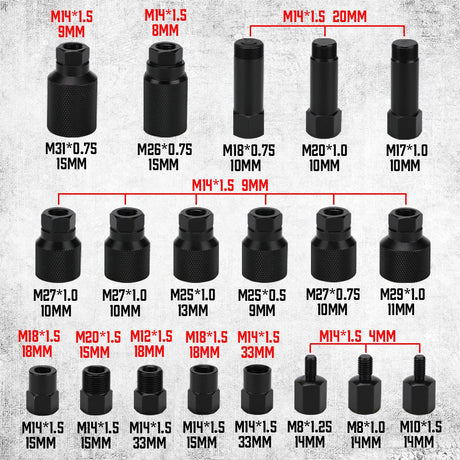 Heavy-duty pneumatic injector puller set with air hammer, adapters, hose, and storage case for stuck diesel injector removal