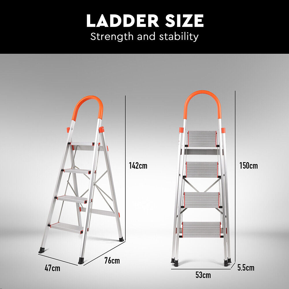 Folding Step Ladder with Non-Slip Steps