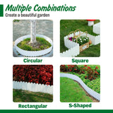 3 Color Garden Lawn Edging Plant Border 20/27cm Outdoor Tree Fence Yard Flower