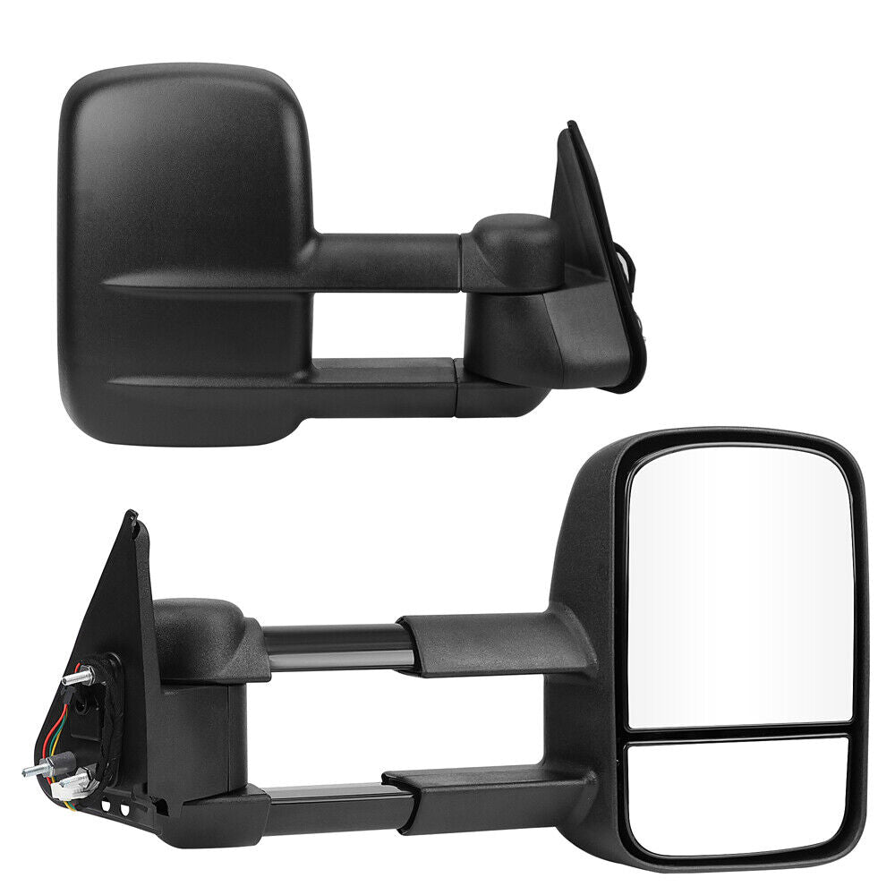 HORUSDY Front Pair Extendable Towing Mirrors for Nissan Patrol GU/Y61 1997-2016