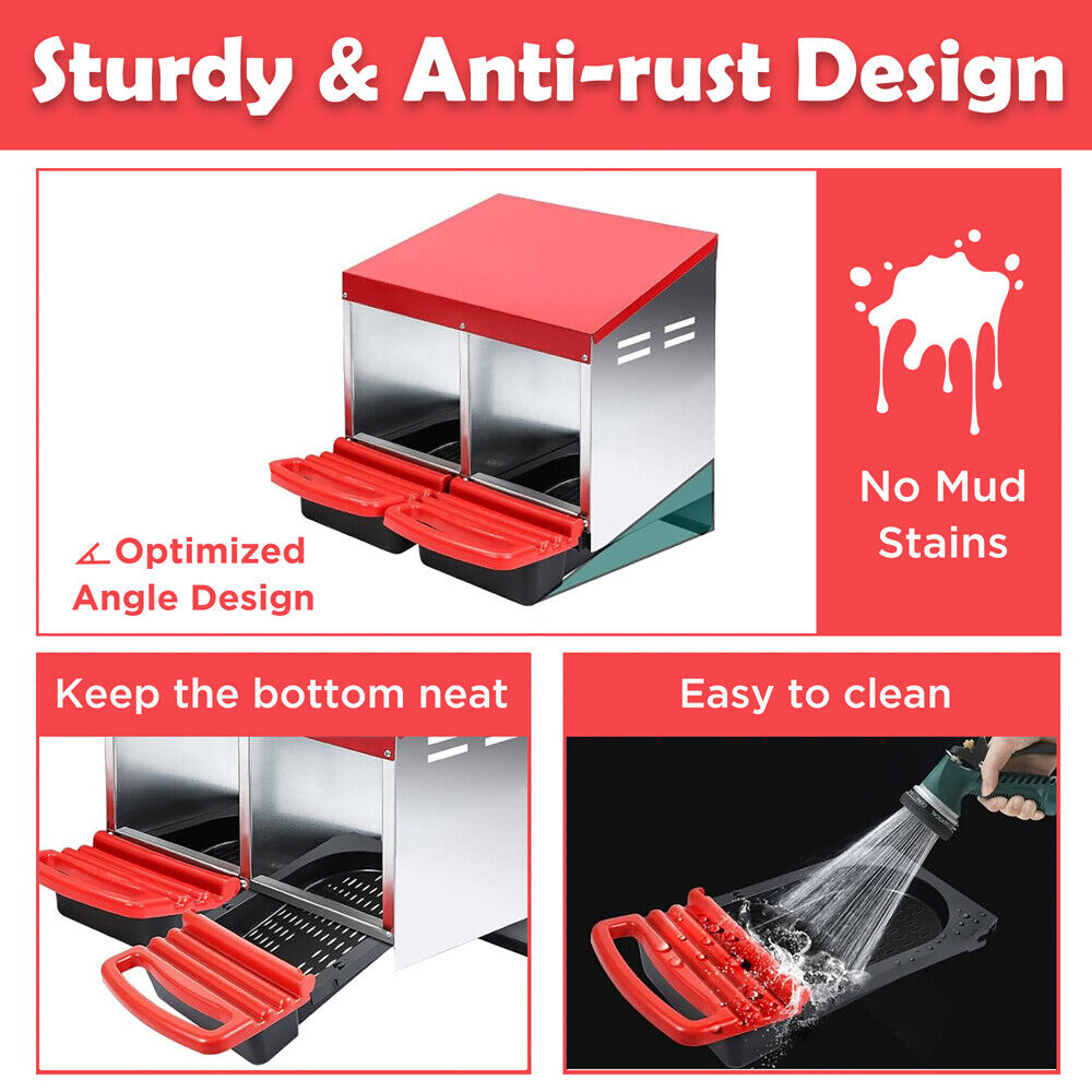 Durable galvanized steel chicken nesting box highlighting safe egg collection, ventilation, and sturdy anti-rust design.